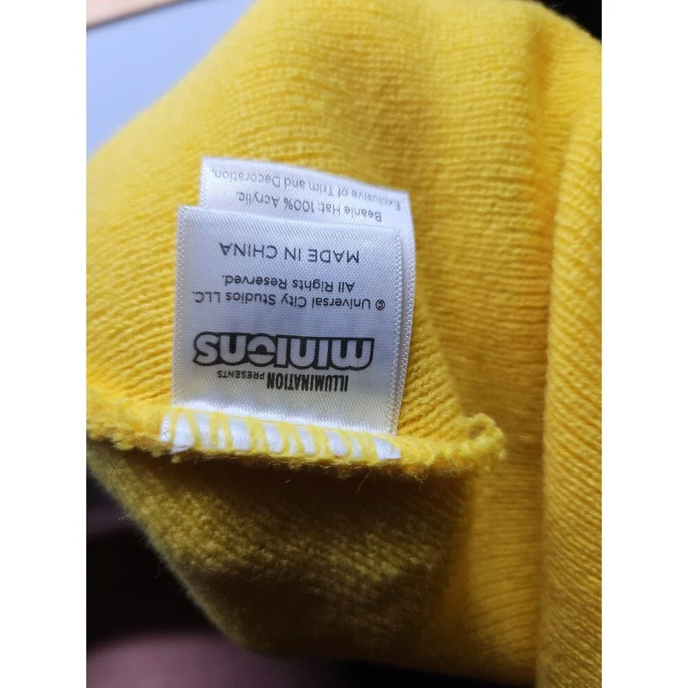 Beanie Hat Minions Dispicable Me Spirit Costume Winter Cap Yellow Stuart